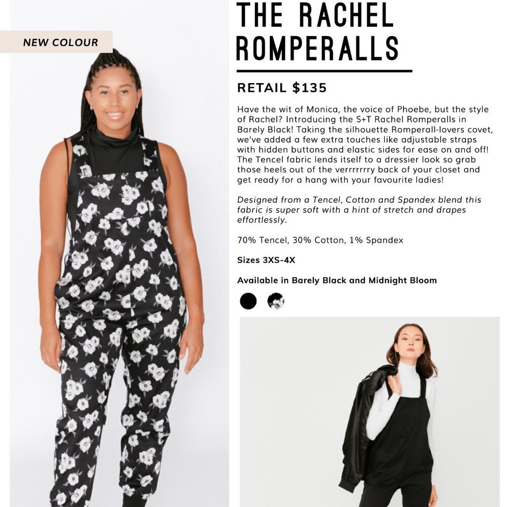 Smash + Tess The Rachel Floral Romperalls In Midnight Bloom Size XS